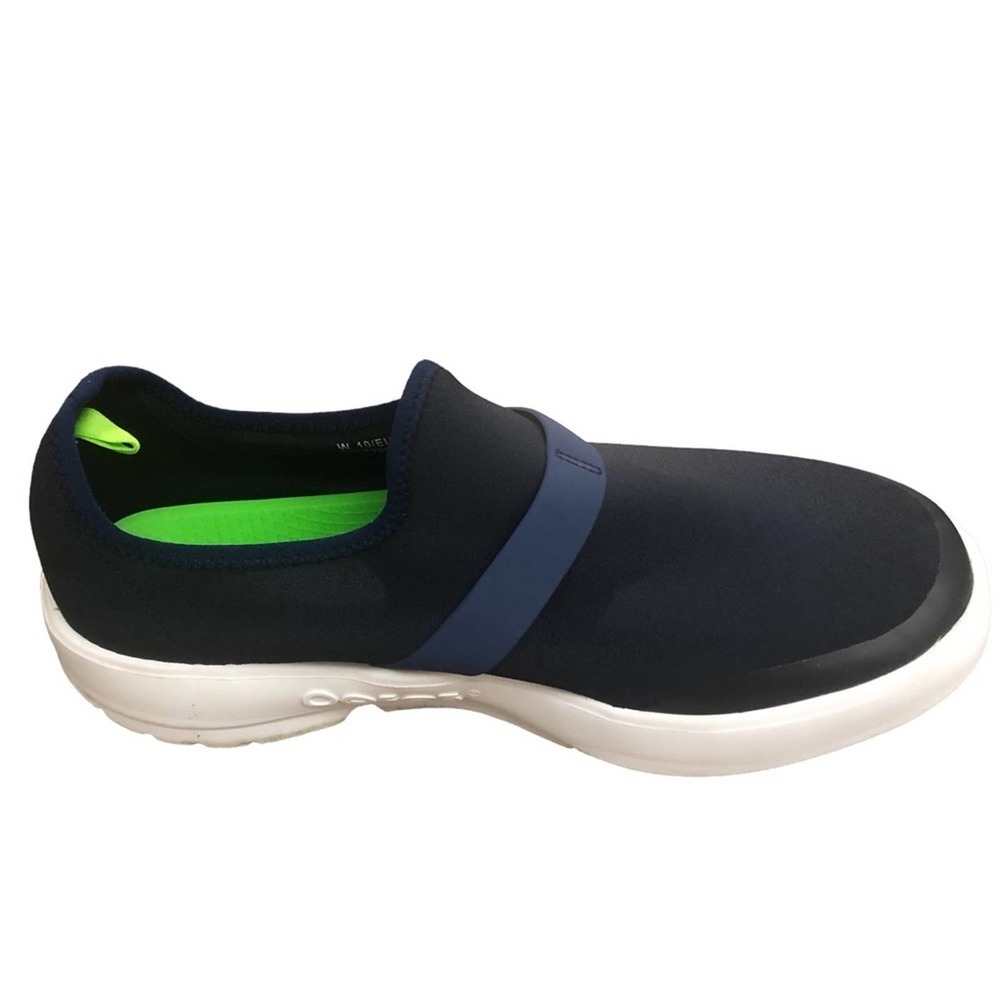 Oofos OOMG EEZEE Low Navy Blue Slip on Sneaker Comfort Shoe Women’s Sz 10
